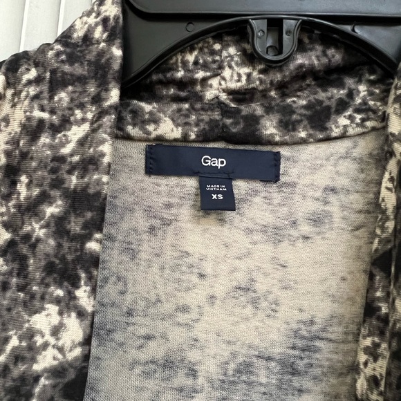 GAP Gap Sheath Black & Beige Dress Sleeveless Racetrack Cowl Neck - Picture 3 of 5